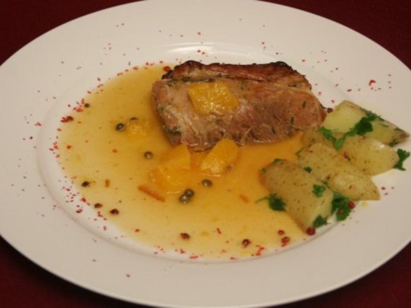 Schweinebraten aus dem Römertopf mit Sauce à l‘Orange - Rezept - kochbar.de