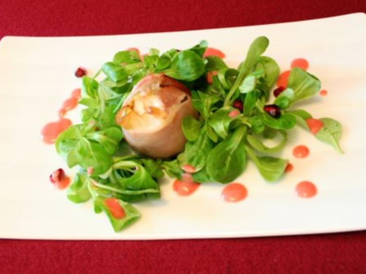 Feigen im Speckmantel mit Feldsalat an Himbeervinaigrette - Rezept ...