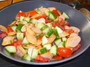Würstchen-Salat - Rezept