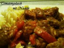 Tomatengulasch mit Nudeln - Rezept