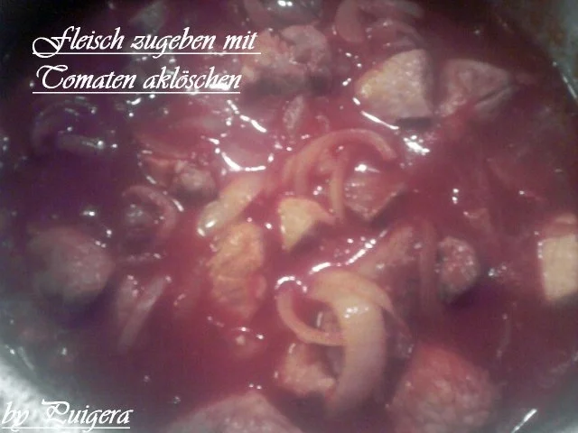 Rezept: Tomatengulasch mit Nudeln Bild Nr. 4 Tomatengulasch mit Nudeln - Rezept - Bild Nr. 4