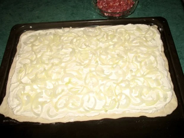 Rezept: Mein Flammkuchen nach Elsässer Art Bild Nr. 5 Mein Flammkuchen nach Elsässer Art - Rezept - Bild Nr. 5