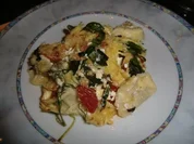 Tortelliniauflauf mit Tomätchen und Rucola - Rezept