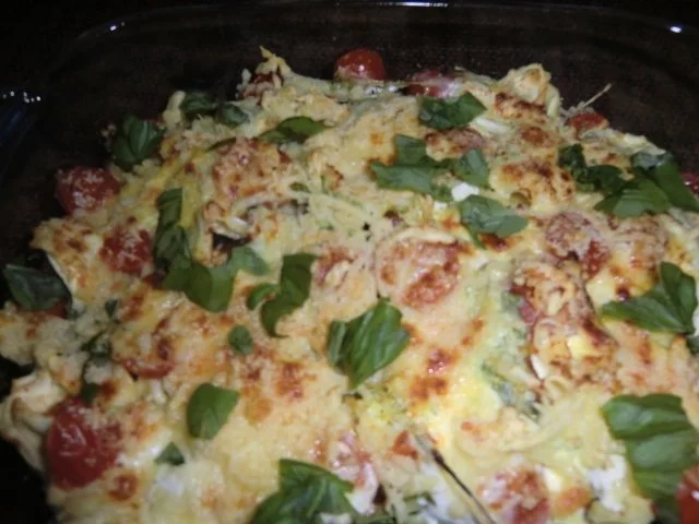 Tortelliniauflauf mit Tomätchen und Rucola - Rezept - Bild Nr. 6