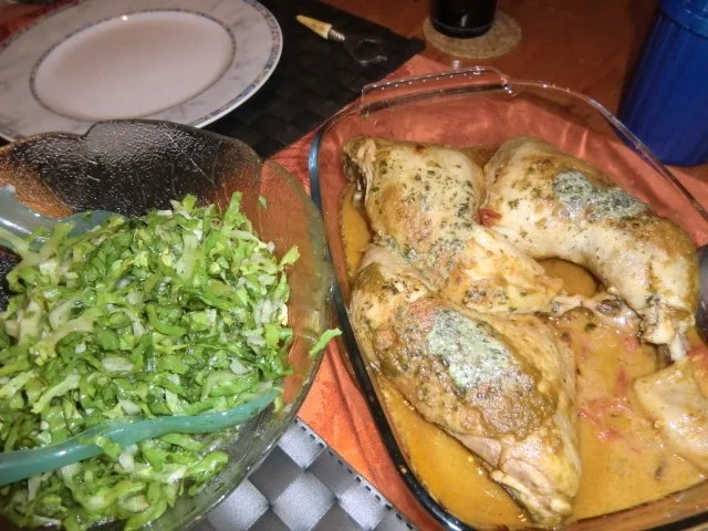 Curry-Hähnchenschenkel mit Endiviensalat - Rezept - Bild Nr. 4