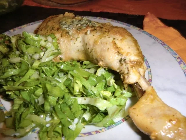 Curry-Hähnchenschenkel mit Endiviensalat - Rezept - Bild Nr. 5