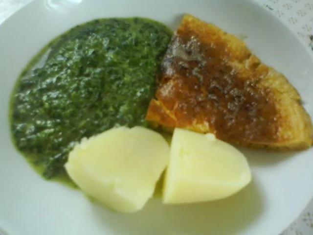 Rahmspinat mit Omlette - Rezept