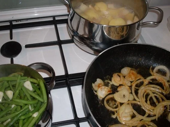 Rinderleber " GERMANIA "  mit Grünen Bohnen .... - Rezept - Bild Nr. 2