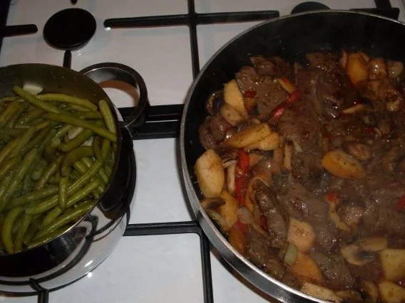 Rinderleber " GERMANIA "  mit Grünen Bohnen .... - Rezept - Bild Nr. 4