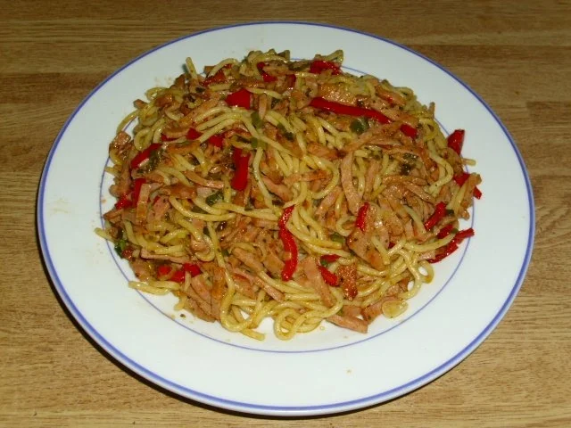 Gebratene Thai Wurst Nudel - Rezept