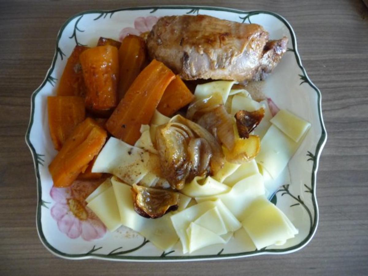 Geflügel : Zwiebel-Putenbraten aus meinem kleinen Zaubertopf* - Rezept