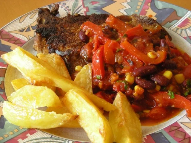 Rezept: Kotlett mit Ofenkartoffeln .... Bild Nr. 5 Kotlett mit Ofenkartoffeln .... - Rezept - Bild Nr. 5