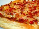 Zwiebelkuchen aus Blätterteig - Rezept