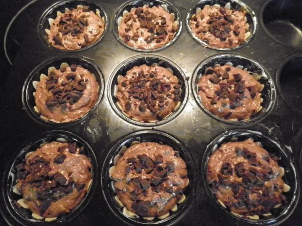 Schoko - Mandel - Rotwein - Muffins - Rezept - Bild Nr. 3