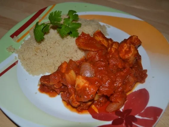 Hühnchen "Marrokanische Art" mit Couscous - Rezept
