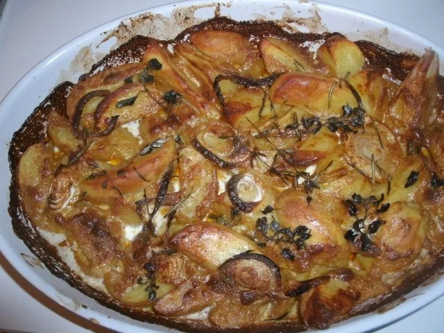 Rezept: Sahnekartoffeln aus dem Backofen mit Gyrosgewürz Bild Nr. 3 Sahnekartoffeln aus dem Backofen mit Gyrosgewürz - Rezept - Bild Nr. 3