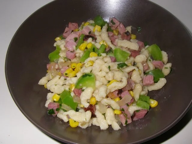 Rauchfleisch-Spätzle-Pfanne - Rezept