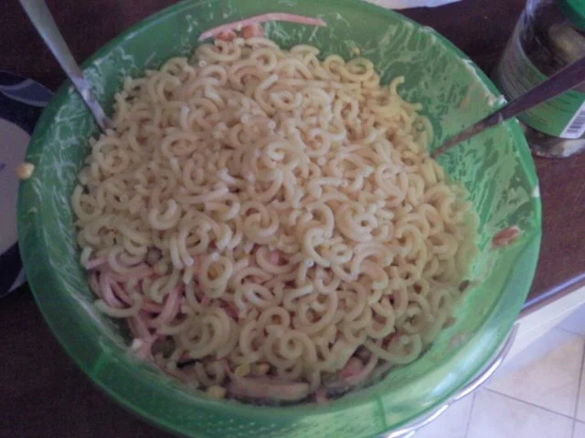 Rezept: Nudelsalat ala Ische Bild Nr. 2 Nudelsalat ala Ische - Rezept - Bild Nr. 2