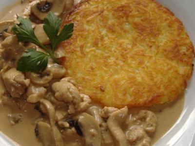 Züricher Geschnetzeltes mit Rösti - Rezept