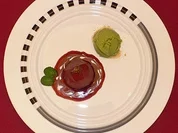 Basilikumeis an Cassis-Birne - Rezept