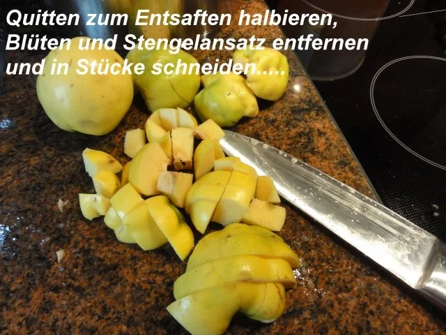 M+G:   QUITTENSAFT - Herstellung - Rezept - Bild Nr. 4
