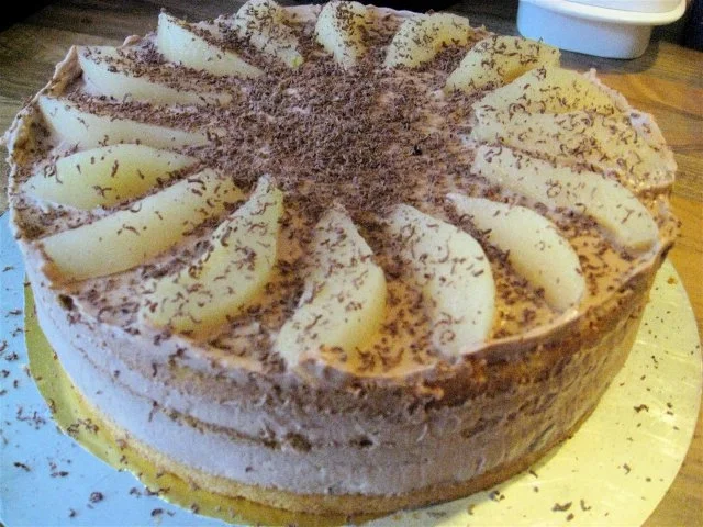 Schnelle Birnen - Schokotorte - Rezept