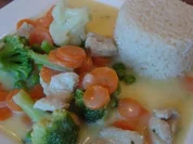 Putengeschnetzeltes in Gemüsesahnesauce - Rezept