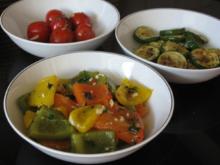 Marinierte Paprika, Zucchini und Tomaten - Rezept