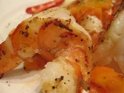 lauwarme Rießengarnelen mit Papaya - Rezept