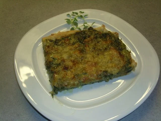 Rezept: Pizza Spinat-Schinken-Blauschimmelkäse Pizza Spinat-Schinken-Blauschimmelkäse - Rezept