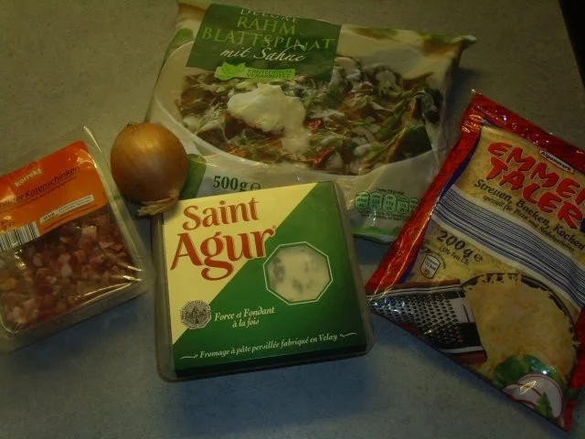 Rezept: Pizza Spinat-Schinken-Blauschimmelkäse Bild Nr. 2 Pizza Spinat-Schinken-Blauschimmelkäse - Rezept - Bild Nr. 2