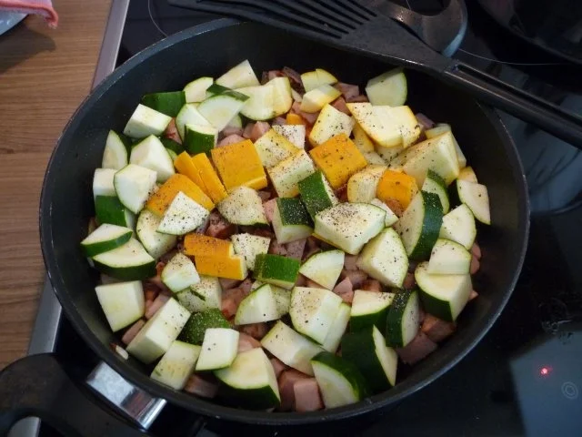 Pfannengerichte : Bunte Pfanne mit Spaghetti - Rezept - Bild Nr. 10