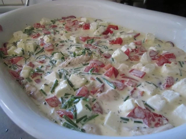 Rezept: Auflauf mit Putenschnitzel nach griechischer Art Bild Nr. 5 Auflauf mit Putenschnitzel nach griechischer Art - Rezept - Bild Nr. 5