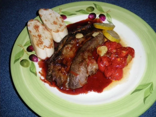 Quer-Rippe mit karamellisierten Tomaten - Rezept - Bild Nr. 3