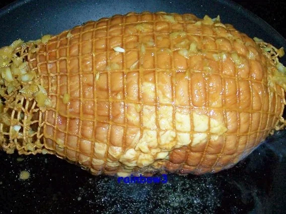 Rezept: Kochen: Kasseler-Schinken-Rollbraten mit einer scharfen Sahnesauce ... aus dem Backofen Bild Nr. 3 Kochen: Kasseler-Schinken-Rollbraten mit einer scharfen Sahnesauce ... aus dem Backofen - Rezept - Bild Nr. 3