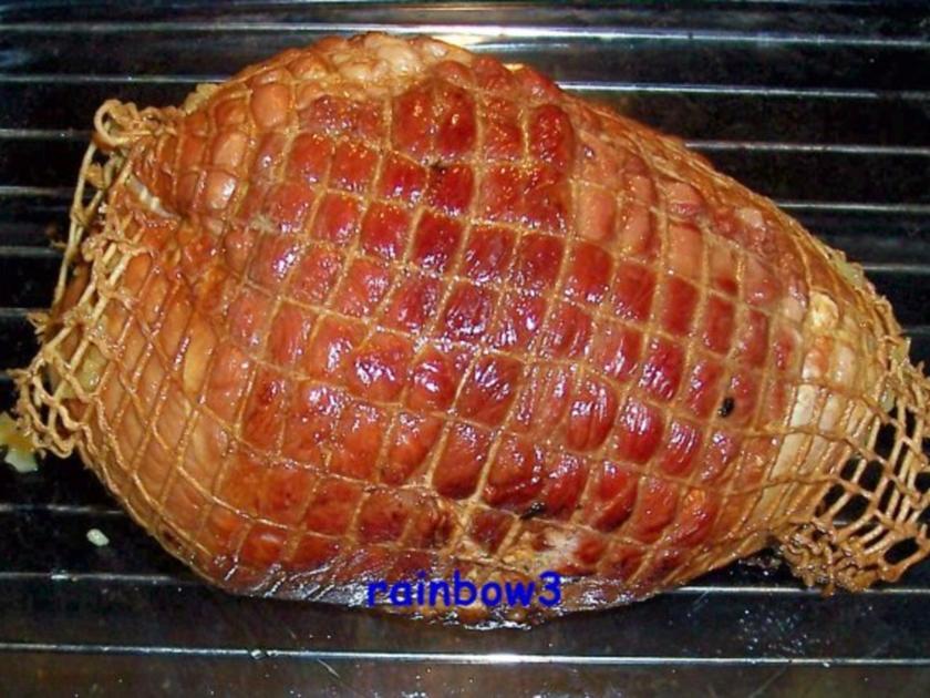 Kochen: Kasseler Schinken Rollbraten mit einer scharfen Sahnesauce aus ...