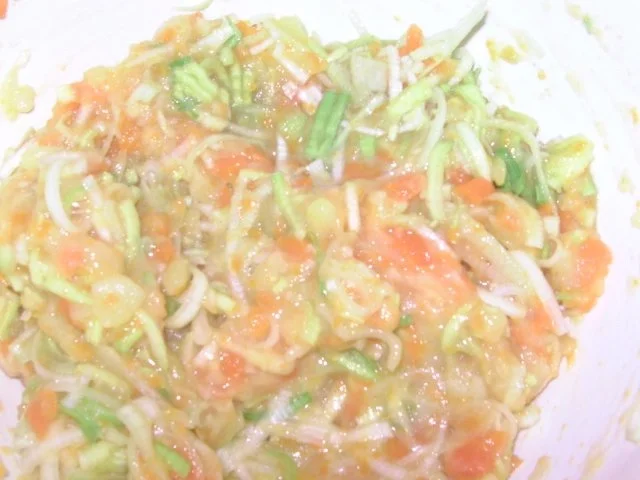 Lauch-Kartoffel-Möhren-Bratlinge - Rezept - Bild Nr. 4