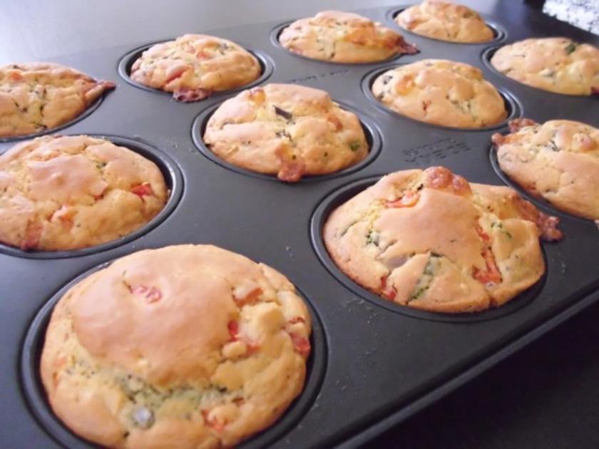 Muffins: Tomate Mozzarella - einfach - von tigerlili1972
