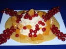 Mango-Bananenquark auf Fruchtspiegel - Rezept