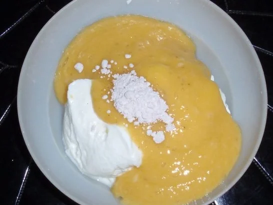 Mango-Bananenquark auf Fruchtspiegel - Rezept - Bild Nr. 5