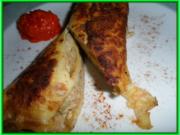 Pfannkuchen-Strudel, scharf - Rezept