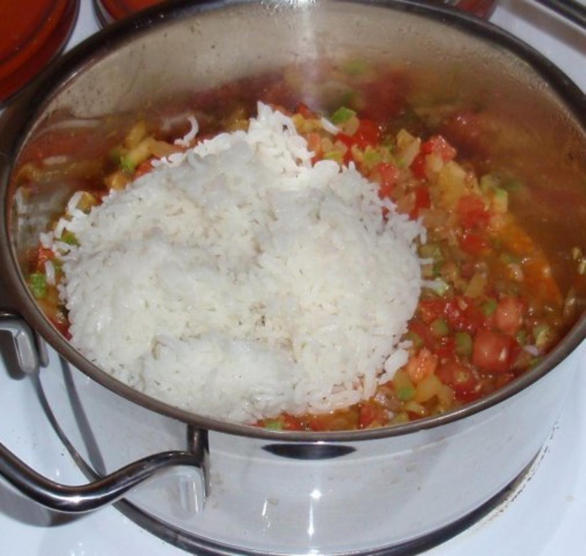 Filet-Paprikapfanne mit Zucchini-Reis - Rezept - Bild Nr. 9