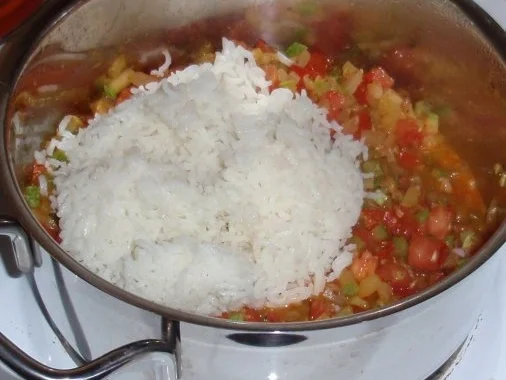 Filet-Paprikapfanne mit Zucchini-Reis - Rezept - Bild Nr. 9