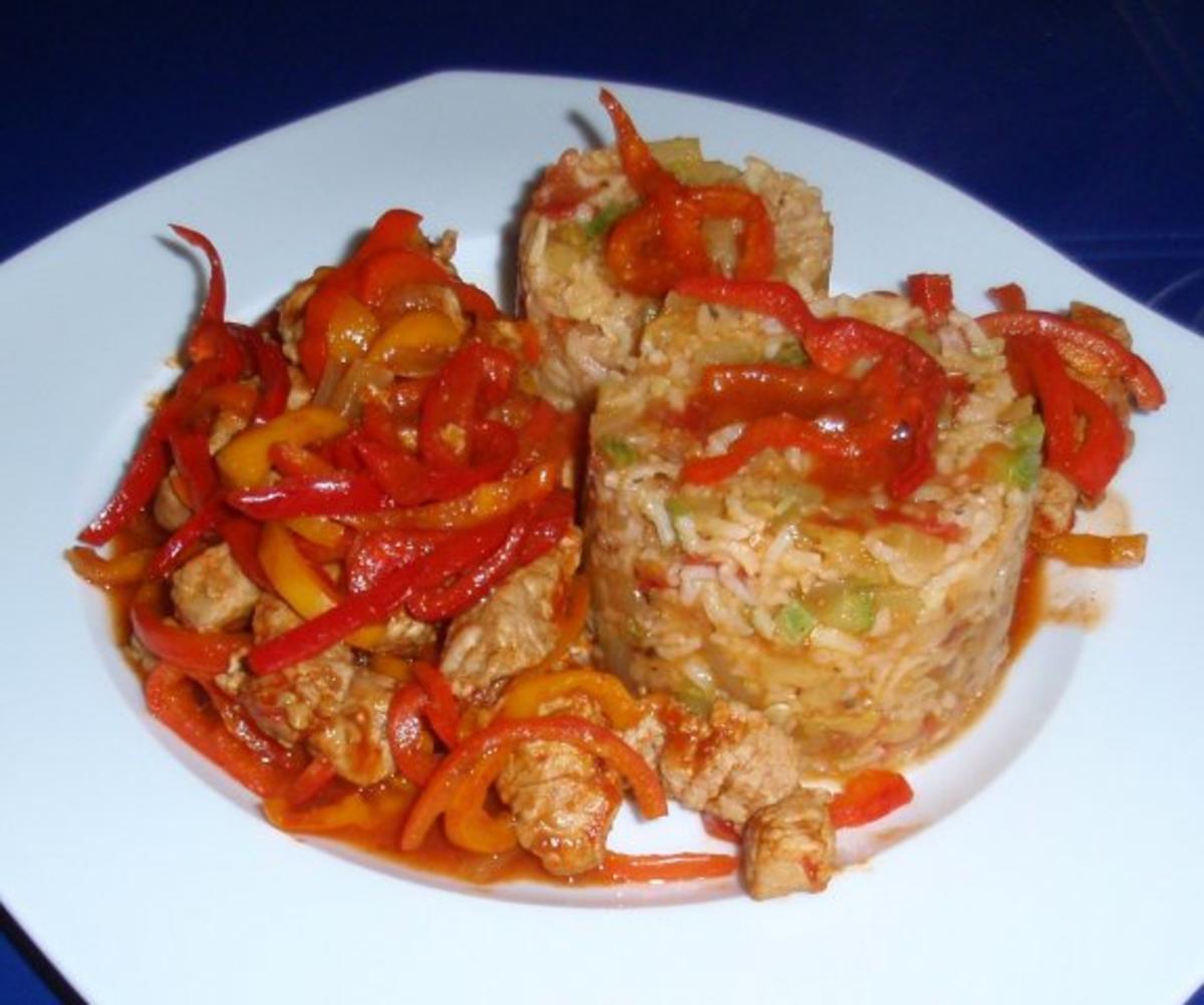 Filet-Paprikapfanne mit Zucchini-Reis - Rezept - Bild Nr. 11