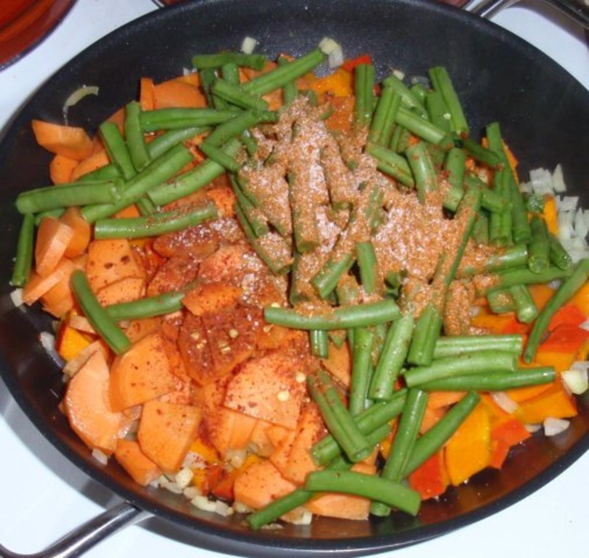 Herbstgemüse mit Schinken-Zwiebel-Nudeln - Rezept - Bild Nr. 7