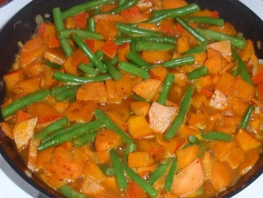 Rezept: Herbstgemüse mit Schinken-Zwiebel-Nudeln Bild Nr. 8 Herbstgemüse mit Schinken-Zwiebel-Nudeln - Rezept - Bild Nr. 8