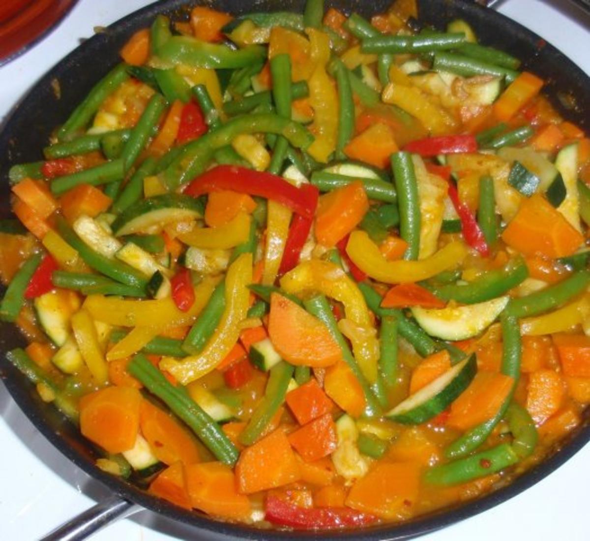 Herbstgemüse mit Schinken-Zwiebel-Nudeln - Rezept - Bild Nr. 11