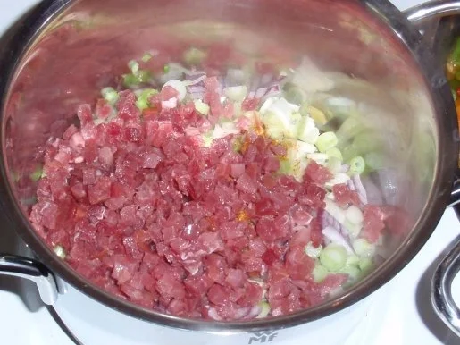 Rezept: Herbstgemüse mit Schinken-Zwiebel-Nudeln Bild Nr. 14 Herbstgemüse mit Schinken-Zwiebel-Nudeln - Rezept - Bild Nr. 14