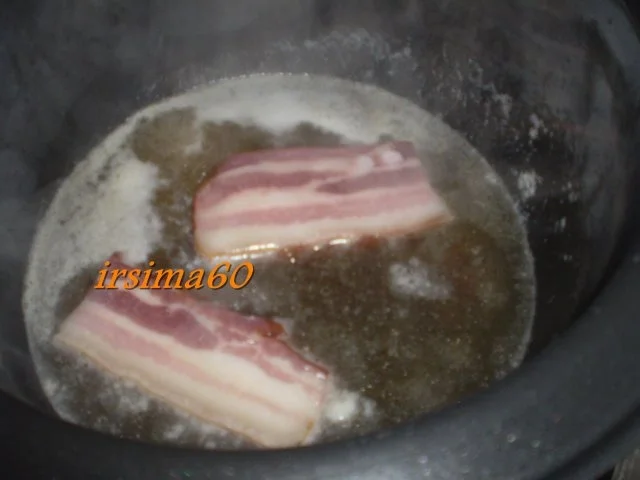 Bohnen, Kartoffeln und Speck - Rezept - Bild Nr. 3