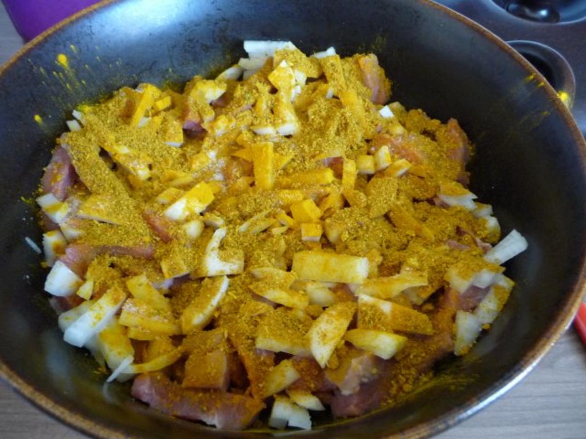 Kalbsfleisch : Indisches Curryfleisch mit Rosmarinkartoffeln - Rezept - Bild Nr. 6